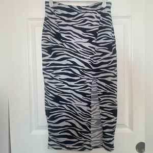 Zebra Print Skirt 🦓